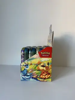Pokemon Prismatic Evolutions 8x Official Empty Mini Tins Set Display | No Packs - Image 2