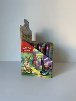 Pokemon Prismatic Evolutions 8x Official Empty Mini Tins Set Display | No Packs - Image 3