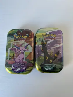 Pokemon Prismatic Evolutions 8x Official Empty Mini Tins Set Display | No Packs - Image 5
