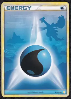 Pokemon Lugia Water Energy 117/123 Common HeartGold SoulSilver - Image 1
