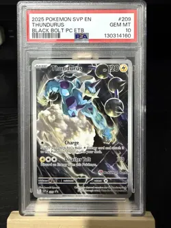 PSA 10 Pokemon Center SV Black Star Promos SV 209 Thundurus Black Bolt - Image 1