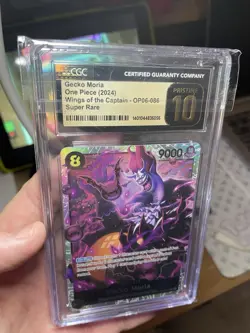 Gecko Moria SR 2024 One Piece, Wings Of The Captain, CGC 10 Pristine TCG English - Image 1