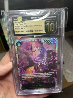 Gecko Moria SR 2024 One Piece, Wings Of The Captain, CGC 10 Pristine TCG English - Image 2