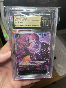 Gecko Moria SR 2024 One Piece, Wings Of The Captain, CGC 10 Pristine TCG English - Image 5