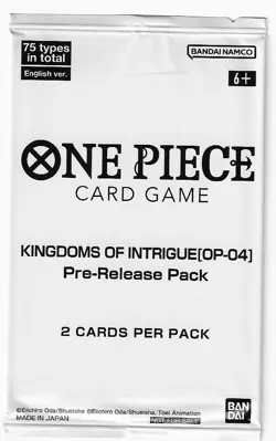 One Piece - Kingdoms of Intrigue OP-04 Pre-Release Pack - NEW Factory Sealed ENG - Image 1