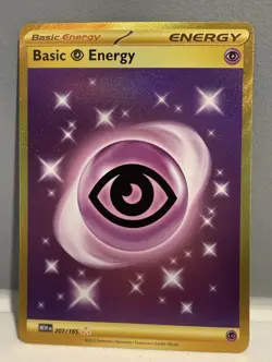 Pokemon TCG Scarlet & Violet 151 Basic Psychic Energy 207/165 Hyper Rare - Image 1