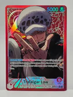 Trafalgar Law - OP14-001 Leader (Alternate Art) The Azure Sea's Seven Foil - Image 1