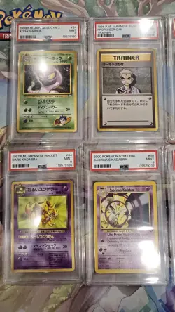 Vintage PSA 8 & 9 Graded Pokemon Card Lot - 10 Cards - English & Japanese - Image 2