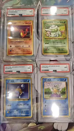 Vintage PSA 8 & 9 Graded Pokemon Card Lot - 10 Cards - English & Japanese - Image 3