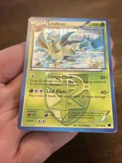 Pokemon TCG Leafeon Plasma Freeze 11/116 Holo WOW Cracked Ice Foil Rare 2013 - Image 5