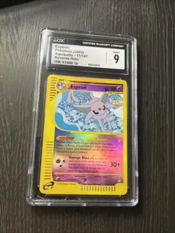 2003 POKEMON AQUAPOLIS #11 ESPEON-REVERSE Holo CGC 9 Mint - Image 1