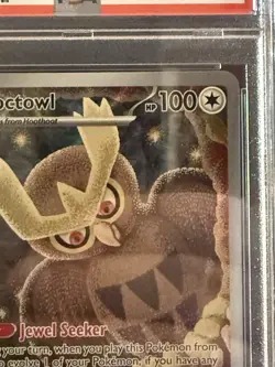 Noctowl 141 Pokemon Center Stamp TCG SVP Stellar Crown Black Star Promo - PSA 9 - Image 2