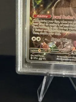 Noctowl 141 Pokemon Center Stamp TCG SVP Stellar Crown Black Star Promo - PSA 9 - Image 5