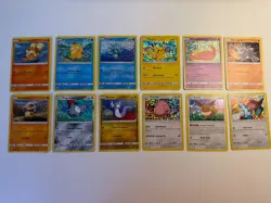 Pokemon McDonald’s 2018 Complete Holo Set 12/12 Pikachu Eevee NM/LP - Image 1