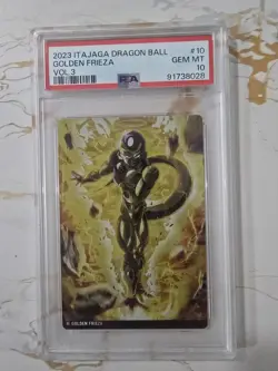 PSA 10 Dragon Ball Super ItaJaga Vol.3 Card Golden Frieza Japanese Heroes Holo - Image 1