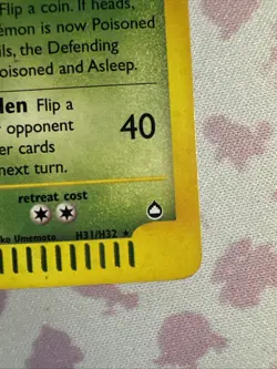 Pokemon Card Vileplume H31/H32 Aquapolis Holo Rare WOTC Swirl MP/Played - Image 5