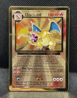 Charizard 4/102 Pokemon Celebrations Gold Metal Card Ultra Premium Collection NM - Image 3