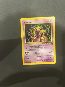 Pokemon Mewtwo TCG Black Star Promo Card 14 WOTC Retro Excellent Condition - Image 1