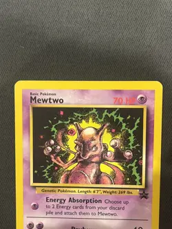 Pokemon Mewtwo TCG Black Star Promo Card 14 WOTC Retro Excellent Condition - Image 2