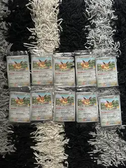 Eevee Pokemon Day Stamp Prismatic Evolutions Set TCG Card 074/131 Sealed X10 - Image 2