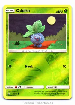 Oddish 6/214 - Unbroken Bonds - Reverse Holo Pokemon Card - Near Mint - Image 1