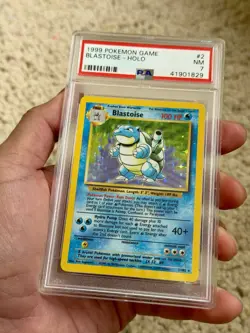 PSA 7 Pokemon Card Blastoise 002/102 Base Set Holo 1999 Near Mind - Image 4