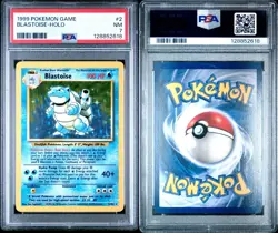 1999 Pokemon Blastoise Base Set Unlimited Holo #002 PSA 7 NM - Image 3