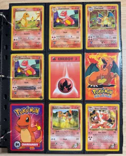 WOTC Pokemon Binder - 243 Unique Cards w/ 19 Holos - Vintage Binder included! - Image 1