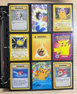 WOTC Pokemon Binder - 243 Unique Cards w/ 19 Holos - Vintage Binder included! - Image 3