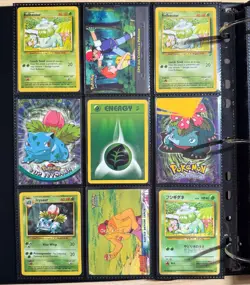 WOTC Pokemon Binder - 243 Unique Cards w/ 19 Holos - Vintage Binder included! - Image 4