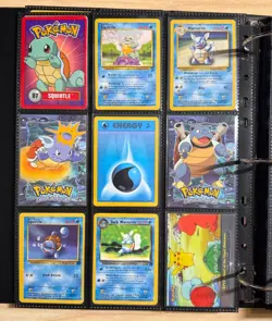 WOTC Pokemon Binder - 243 Unique Cards w/ 19 Holos - Vintage Binder included! - Image 5