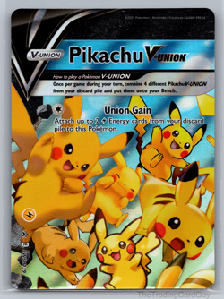 Pokemon Sword & Shield Pikachu V-Union Set of 4 #SWSH139-142 NM - Image 2