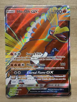 HO-OH GX (Full Art) #131/147 Sm-Burning Shadows Holo - Pokemon TCG - Image 1