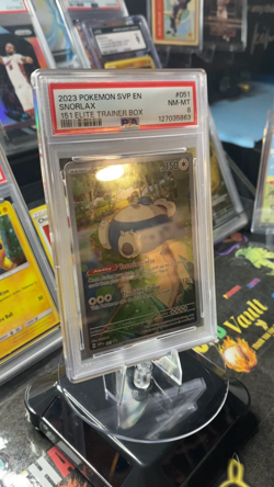 2023 POKEMON SVP EN-SV BLACK STAR PROMO 151 ELITE TRAINER BOX #051 SNORLAX PSA 8 - Image 2