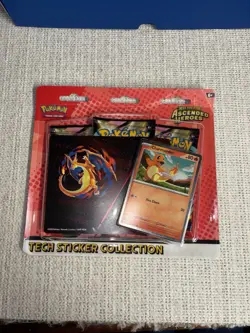 Pokemon Ascended Heroes Tech Sticker Collection Charmander New Sealed IN-HAND - Image 1