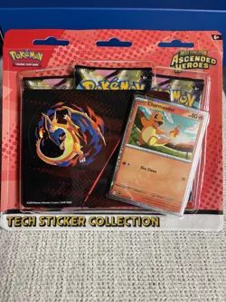 Pokemon Ascended Heroes Tech Sticker Collection Charmander New Sealed IN-HAND - Image 3