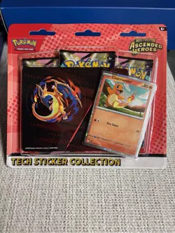 Pokemon Ascended Heroes Tech Sticker Collection Charmander New Sealed IN-HAND - Image 4