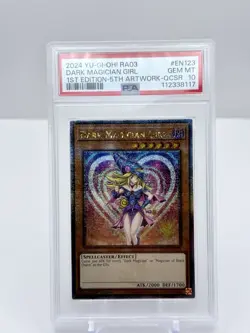 Yu-Gi-Oh! RA03-QUARTER Century Bonanza Rare Dark Magician Girl #EN123 PSA 10 - Image 1