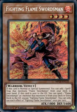 Fighting Flame Swordsman - Prismatic Secret Rare 1st Ed MP24-EN132 - LP - YuGiOh - Image 1