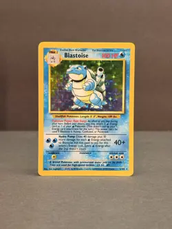 Pokemon Base Set Blastoise Holo - Lightly Played LP - Original Vintage 2/102 - Image 1