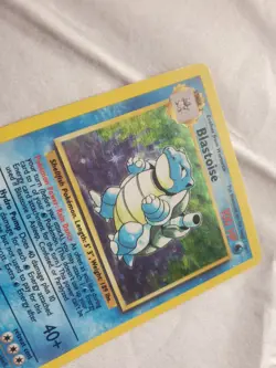 Pokemon 1999 Base Set Blastoise 2/102 Unlimited English HP Heavy Play - Image 2