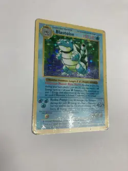 Pokemon Blastoise 2/102 Base Set (Shadowless) Unlimited Holo Damaged - Image 2