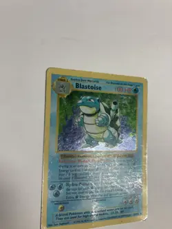 Pokemon Blastoise 2/102 Base Set (Shadowless) Unlimited Holo Damaged - Image 3