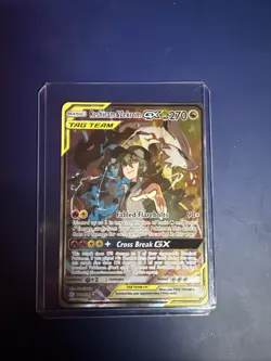 Reshiram & Zekrom GX Full Art Holo Card 222/236 Sm-Cosmic Eclipse Mint Condition - Image 2