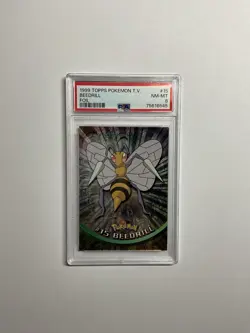2000 Topps Chrome Pokemon T.V. Beedrill Holo #15 - PSA 8 - Image 1