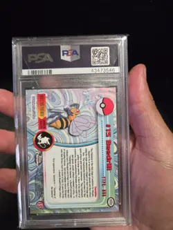 PSA 7 2000 Pokemon Game Topps Chrome Beedrill TV Rare Base Set Series 1 NM GEM - Image 4