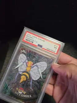 PSA 7 2000 Pokemon Game Topps Chrome Beedrill TV Rare Base Set Series 1 NM GEM - Image 5