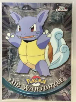 2000 Topps Chrome Pokemon Wartortle #8 - Image 1