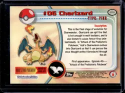2000 Topps Chrome Pokemon Charizard #6 - Image 2