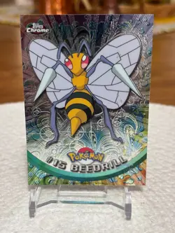 2000 Topps Chrome Pokemon Series 1 #15 BEEDRILL - Image 1